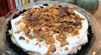 No Bake Butterfinger Pie