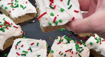 Christmas Sugar Cookie Bars