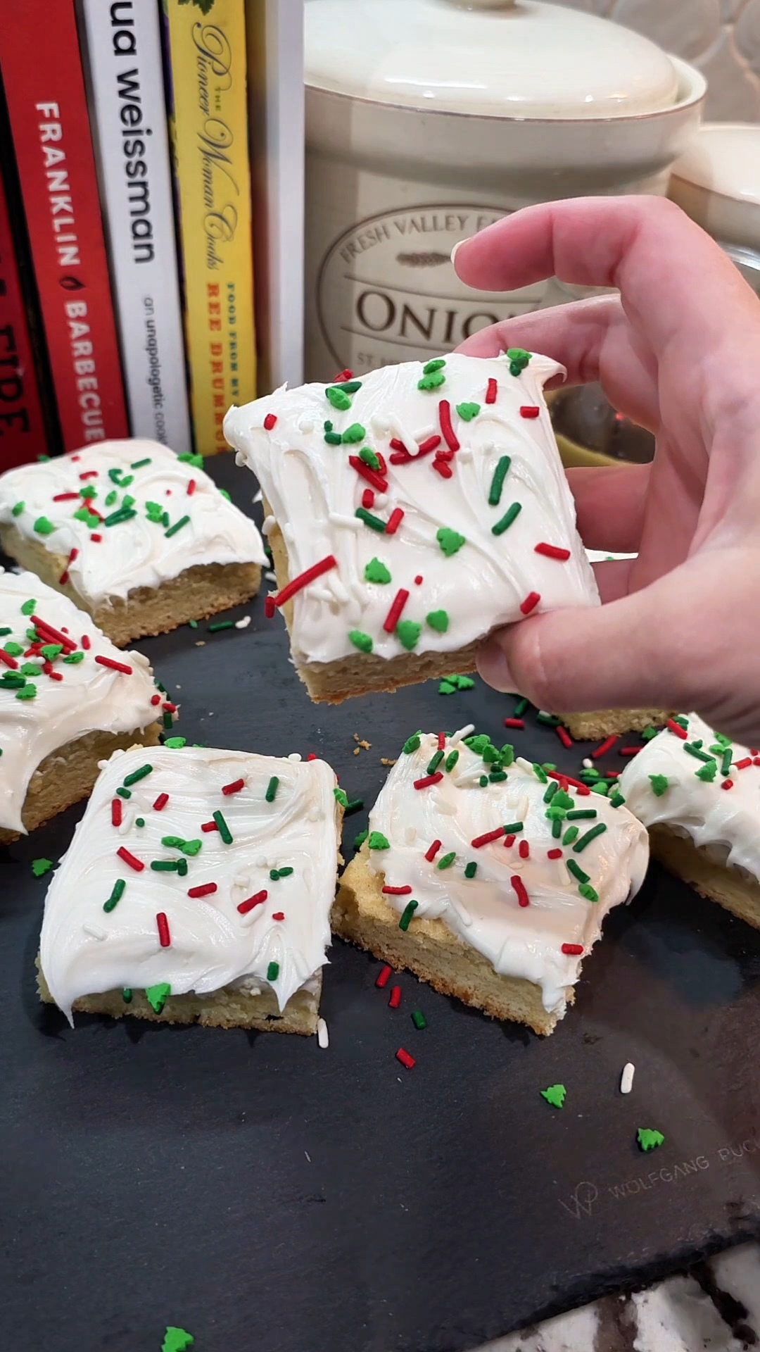 Christmas Sugar Cookie Bars