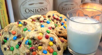 Gooey M&M Cookies